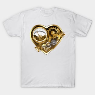 Steampunk Heart with Manometer T-Shirt